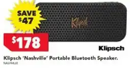 Harvey Norman Klipsch Nashville Portable Bluetooth Speaker offer