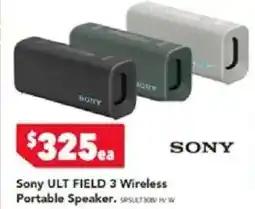 Harvey Norman Sony ULT FIELD 3 Wireless Portable Speaker offer