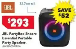 Harvey Norman JBL PartyBox Encore Essential Portable Party Speaker offer