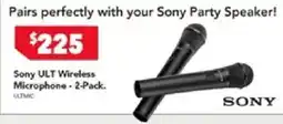Harvey Norman Sony ULT Wireless Microphone offer