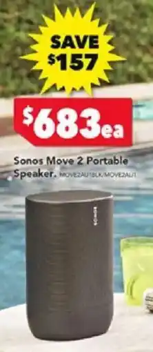 Harvey Norman Sonos Move 2 Portable Speaker offer