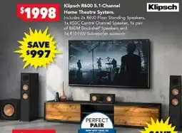 Harvey Norman Klipsch R600 5.1-Channel Home Theatre System offer
