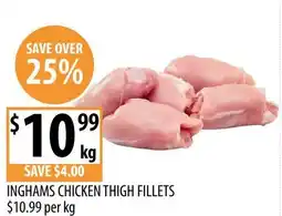 Supabarn Inghams chicken thigh fillets offer