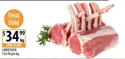 Supabarn Lamb rack offer