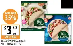 Supabarn Helga's wraps offer