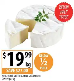 Supabarn Kingfisher creek double cream brie offer