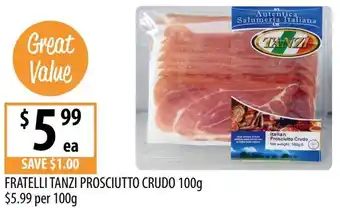 Supabarn Fratelli tanzi prosciutto crudo offer