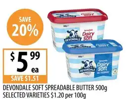 Supabarn Devondale soft spreadable butter offer