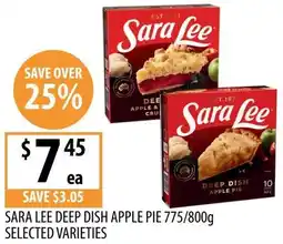 Supabarn Sara lee deep dish apple pie offer
