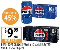 Supabarn Pepsi soft drinks offer