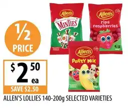 Supabarn Allen's lollies offer