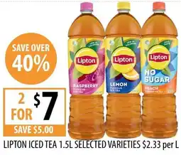 Supabarn LIPTON ICED TEA offer