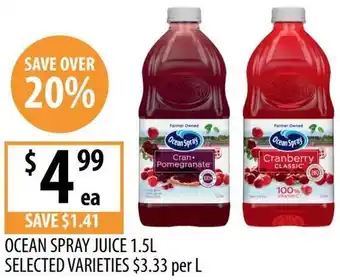 Supabarn Ocean spray juice offer