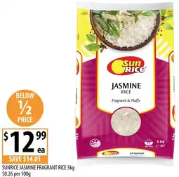 Supabarn Sunrice jasmine fragrant rice offer