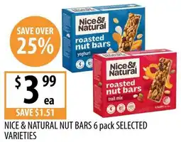 Supabarn Nice & natural nut bars offer