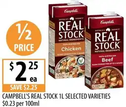Supabarn Campbell's real stock offer