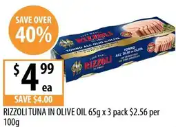 Supabarn Rizzoli tuna in olive oil offer