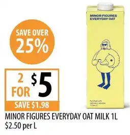 Supabarn Minor figures everyday oat milk offer