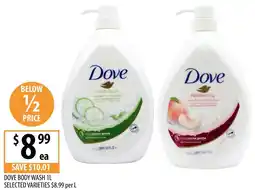 Supabarn Dove body wash offer
