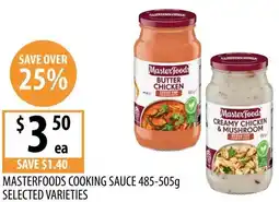Supabarn Masterfoods cooking sauce offer