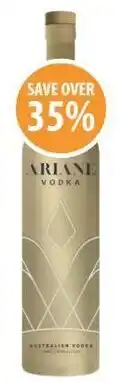 Supabarn Ariane premium australian vodka offer