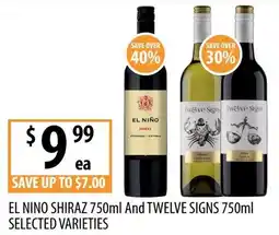 Supabarn El nino shiraz offer