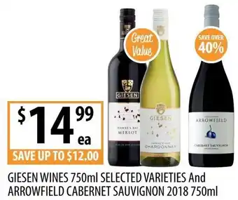 Supabarn Giesen wines offer