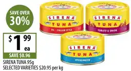 Supabarn Sirena tuna offer