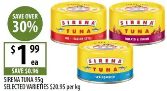 Supabarn Sirena tuna offer