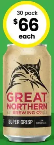 The Bottle O Great Northern Super Crisp Block Cans offer