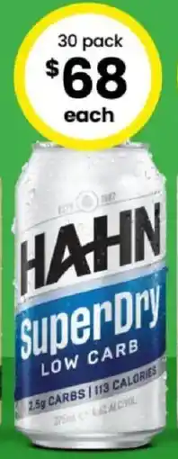 The Bottle O Hahn SuperDry Block Cans offer