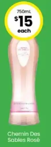 The Bottle O Chemin Des Sables Rose offer