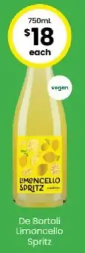 The Bottle O De Bortoli Limoncello Spritz offer