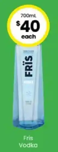 The Bottle O Fris Vodka offer