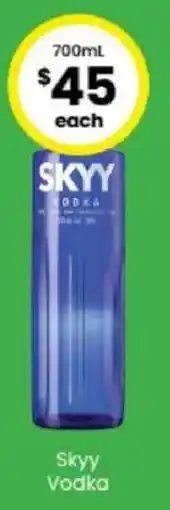 The Bottle O Skyy Vodka offer