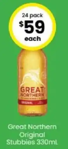 The Bottle O Great Northern Original Stubbies offer