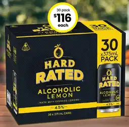 The Bottle O Hard rated alcoholic lemon offer