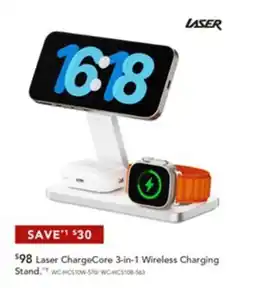 Harvey Norman Laser ChargeCore 3-in-1 Wireless Charging Stand offer