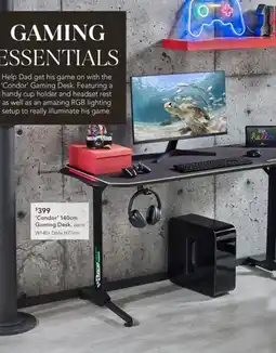 Harvey Norman 'Condor' 140cm Gaming Desk offer