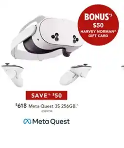 Harvey Norman Meta Quest 3$ 256GB offer