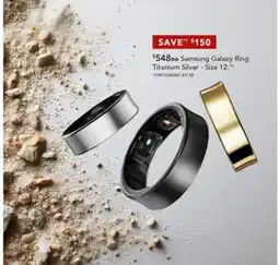 Harvey Norman Samsung Galaxy Ring Titanium Silver - Size 12 offer