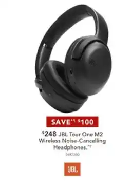 Harvey Norman JBL Tour One M2 Wireless Noise-Cancelling Headphones offer