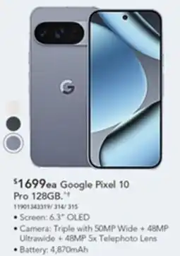 Harvey Norman Google Pixel 10 Pro offer
