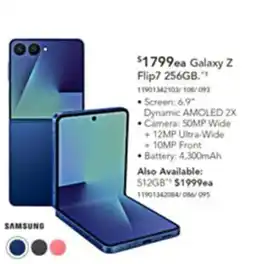 Harvey Norman Galaxy Z Flip7 offer