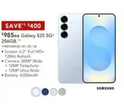 Harvey Norman Galaxy S25 5G offer