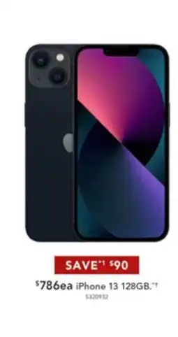 Harvey Norman iPhone 13 128G offer