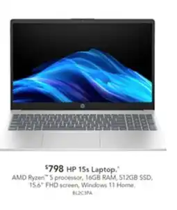 Harvey Norman HP 15s Laptop offer