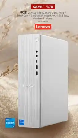 Harvey Norman Lenovo IdeaCentre 3 Desktop offer