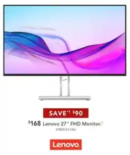 Harvey Norman Lenovo 27" FHD Monitor offer