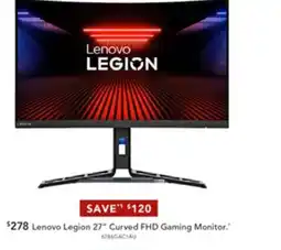 Harvey Norman Lenovo Legion 27" Curved FHD Gaming Monitor offer